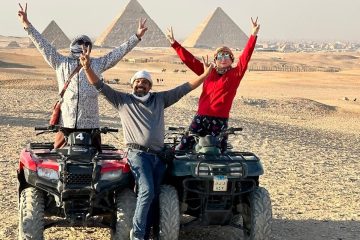 Desert safari adventure near the Pyramids of Giza, Egypt